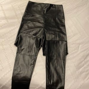 High waited pleather leggings